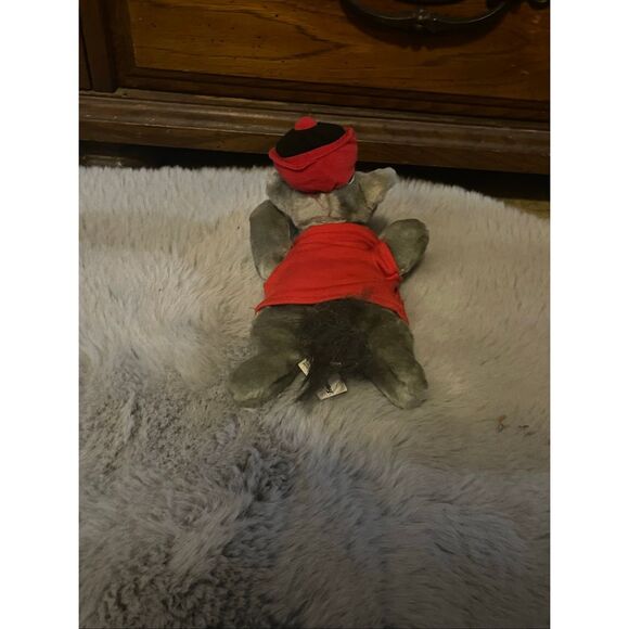 Vintage NC State Wolf Beanie Baby Plush Animal Toy - Picture 8 of 9